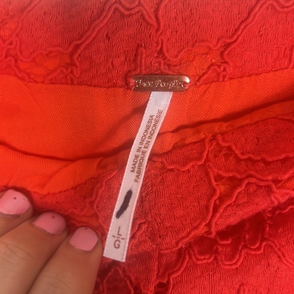 Women's Orange Lace Pants - Picture 7 of 9